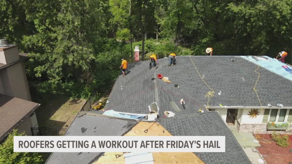 Roofer, homeowner give hail damage repair advice following Friday