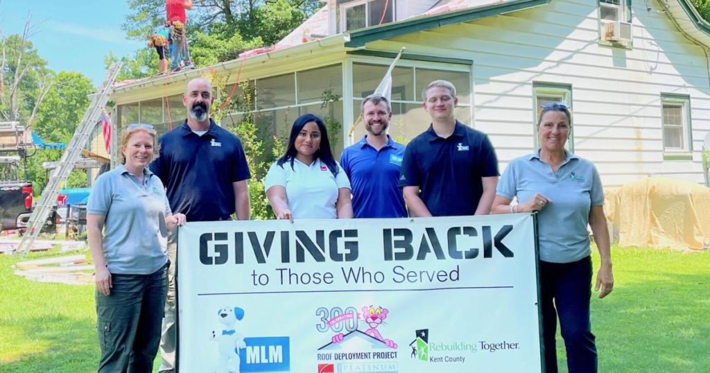 Kent County veteran receives new roof; materials and labor are donated