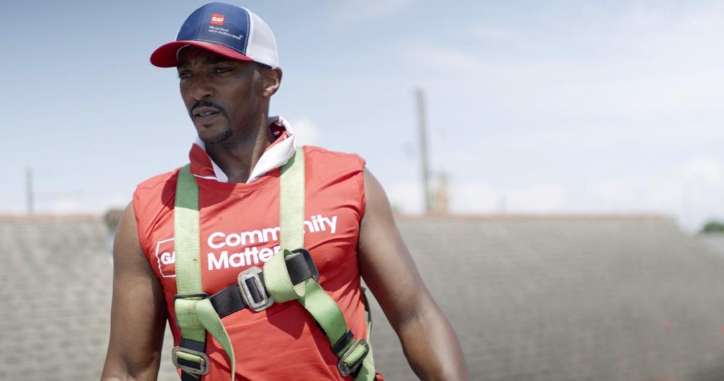 Captain America Star Anthony Mackie Says Repairing Roofs in Hometown of New Orleans Is 'a Great Experience'