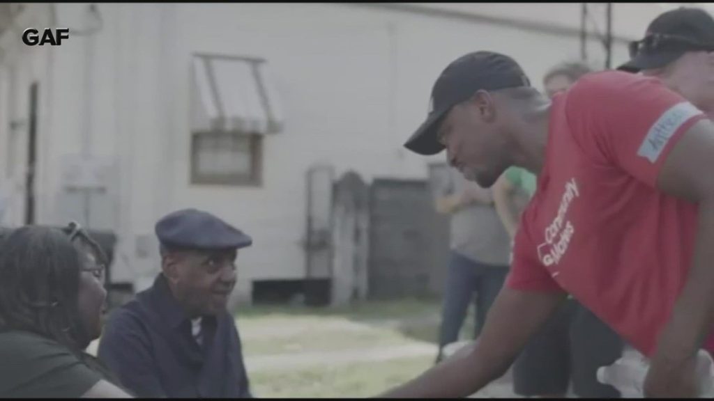 'Captain America' star Anthony Mackie helps repair homes damaged by Hurricane Ida