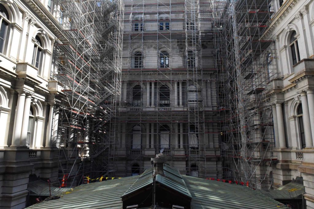 New York state is undertaking a $9 million project to repair the Capitol courtyard