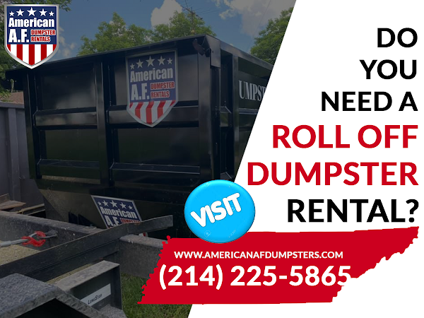 American AF Dumpster Rentals dumpster rental Cedar Hill TX