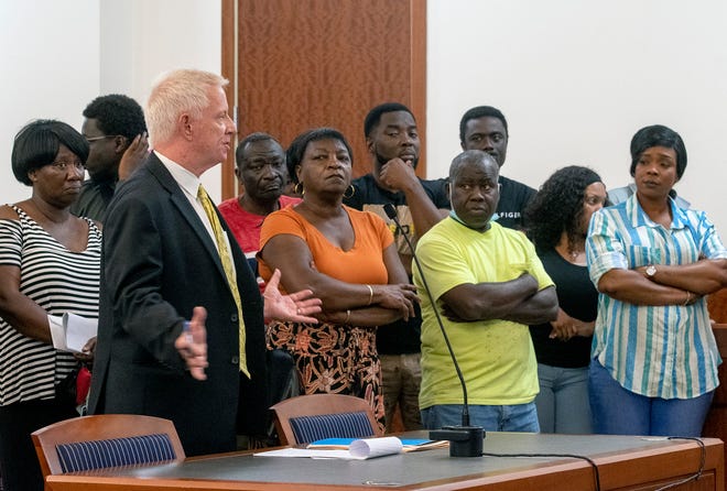 Lawyer Craig Ornell represents some of the tenants of 267 Mill St. in Worcester, during a hearing in state Housing Court last summer.