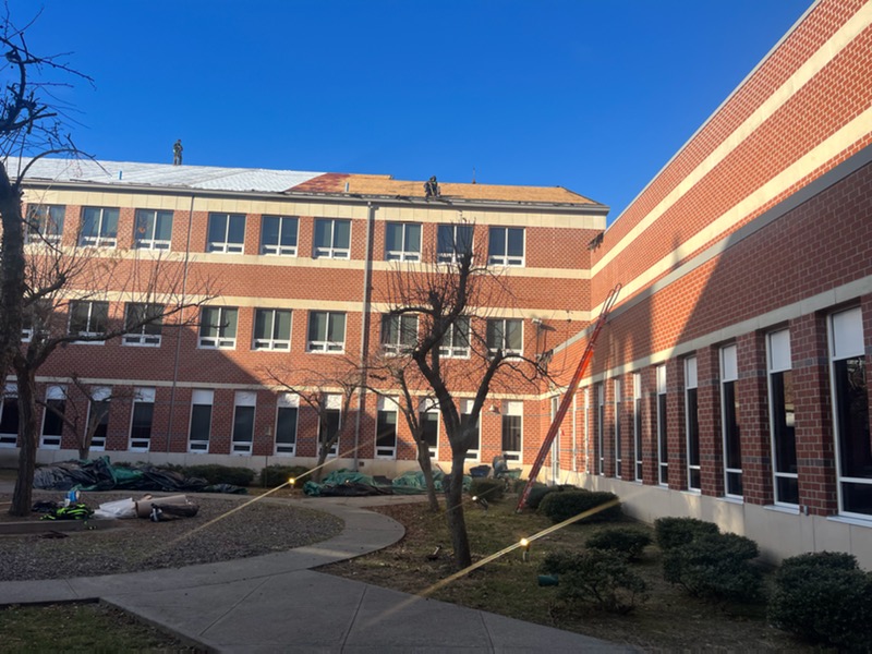 70 percent of New Milford High School roof repairs completed