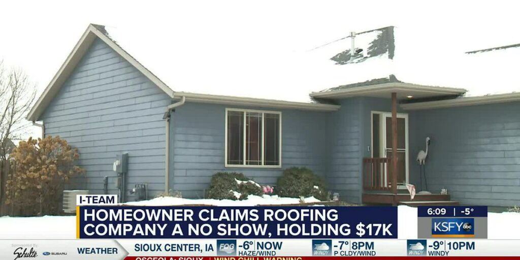 Harrisburg man claims roofing company took $17K, no repairs from last summer’s storm damage