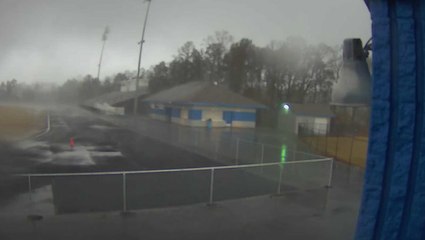 Moment powerful tornado rips through Arkansas school