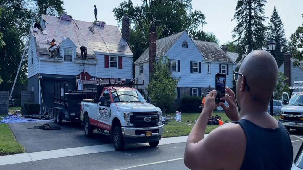 Albany unites to honor Marine veteran with new roof