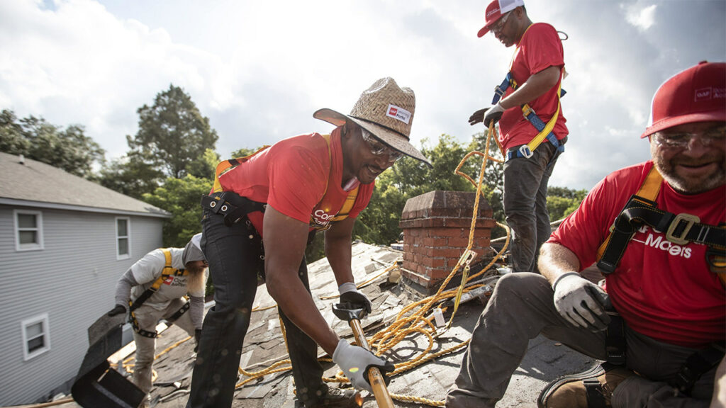 GAF and actor Anthony Mackie repair roofs of 500 homes devastated by natural disasters