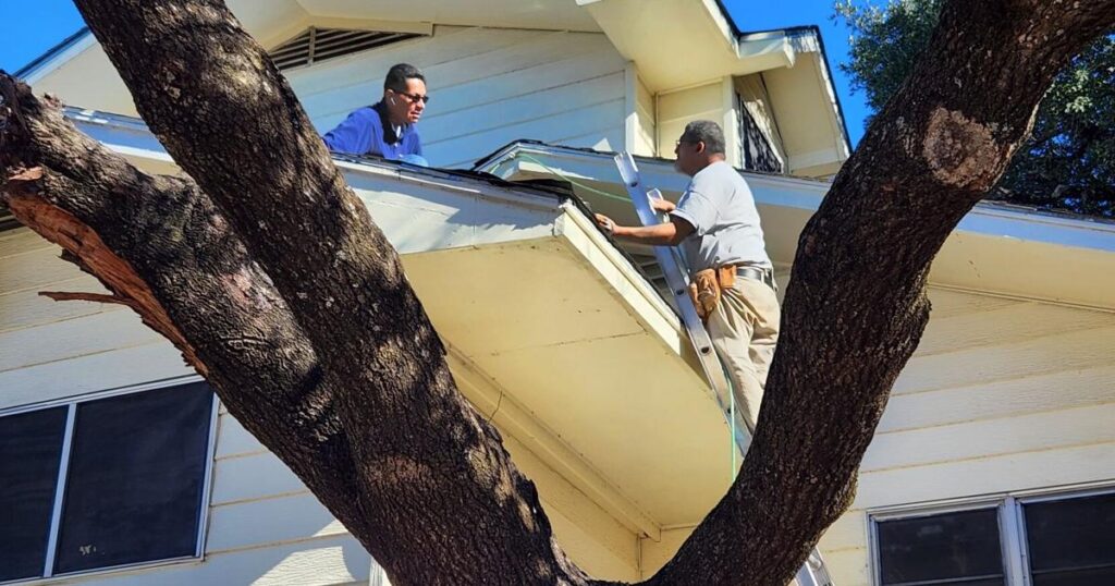 A call to service: Temple volunteers fix pastors’ leaking roof | Region